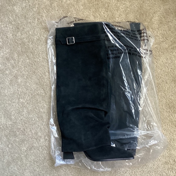 Free People Felicity Black Suede Boots size 7 - Picture 11 of 13